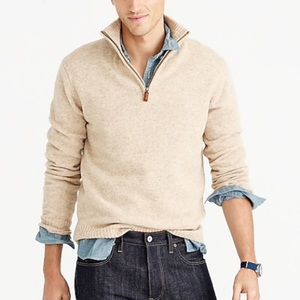 J Crew Men’s 1/4 zip Sweater